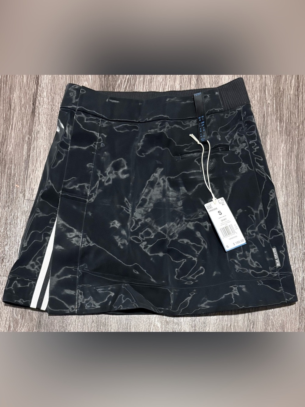 Adidas Blue Version Black and White Women's Tennis Skirt Size S New With Tags